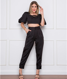 Conjunto de Alfaiataria Cropped e Cala 6404